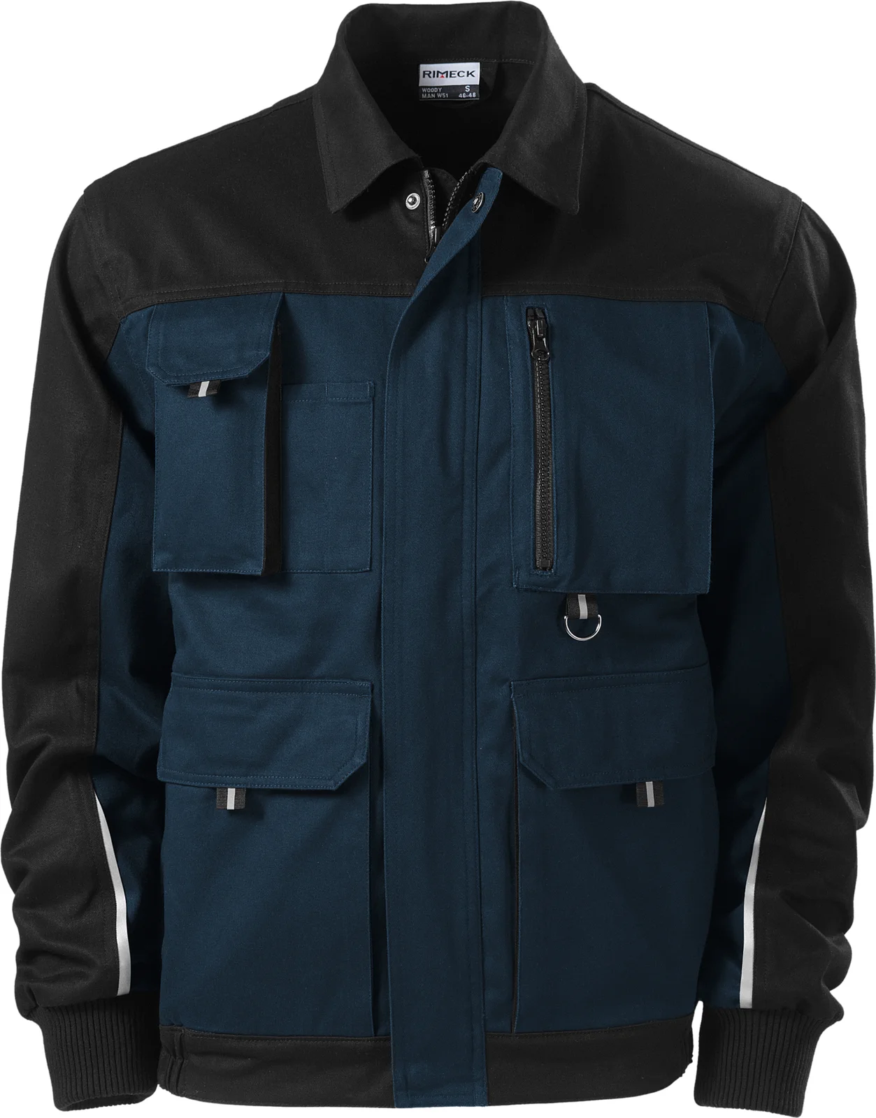 rimeck-w51-arbeitsjacke-woody-marineblau-front-2 RIMECK Arbeitsjacke Woody W51