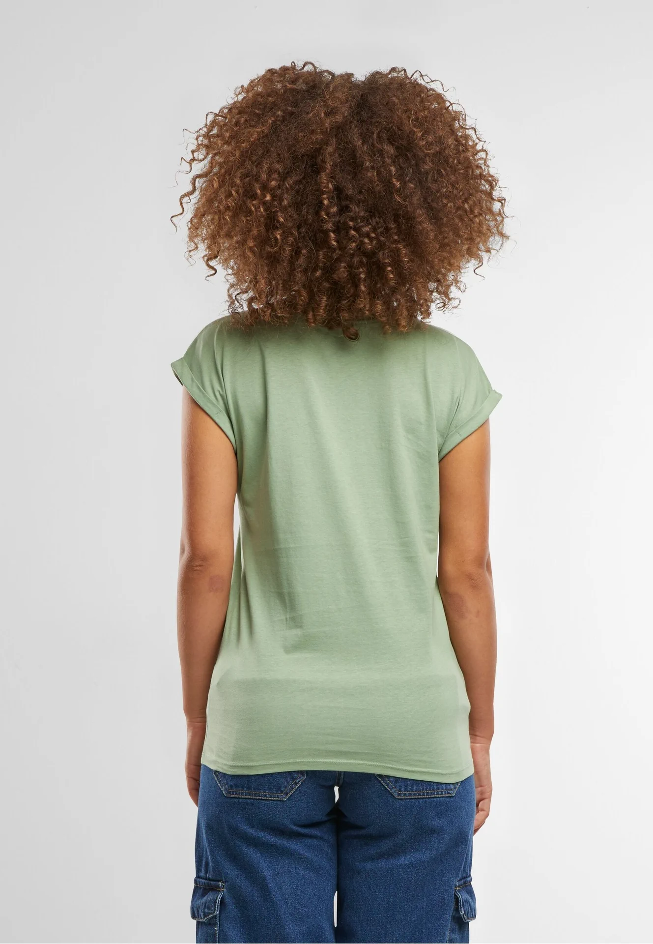 Build Your Brand Ladies Extended Shoulder Tee