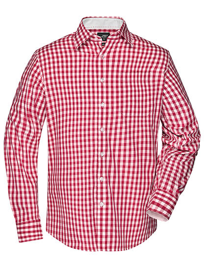 James & Nicholson Men's Checked Shirt 