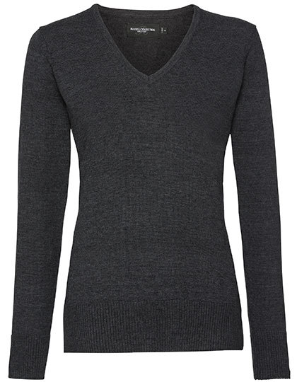 Russell Ladies V-Neck Knitted Jumper Russell Ladies V-Neck Knitted Jumper