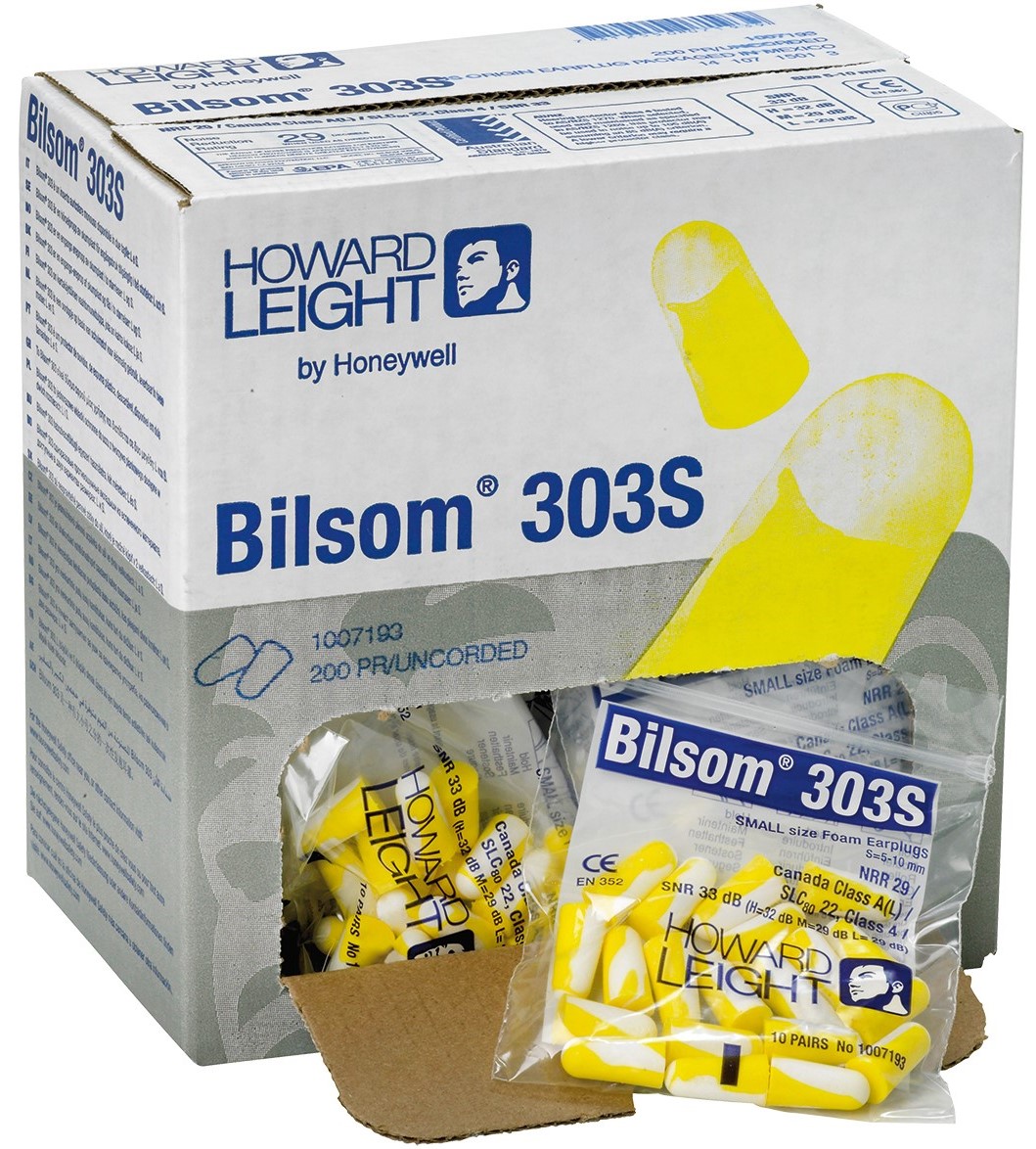 Howard Leight Gehörschutzstöpsel 200 Paar Bilsom 303S Taschenpackung Howard Leight Gehörschutzstöpsel 200 Paar Bilsom 303S Taschenpackung