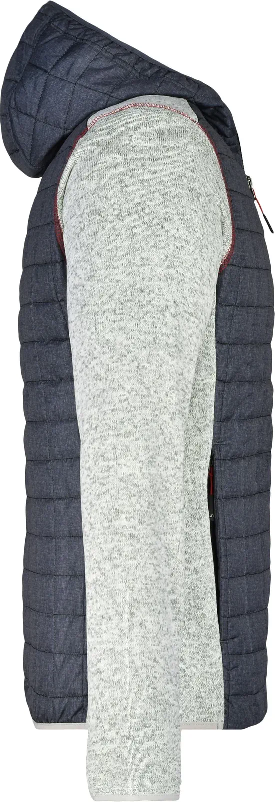 James & Nicholson Men's Knitted Hybrid Jacket