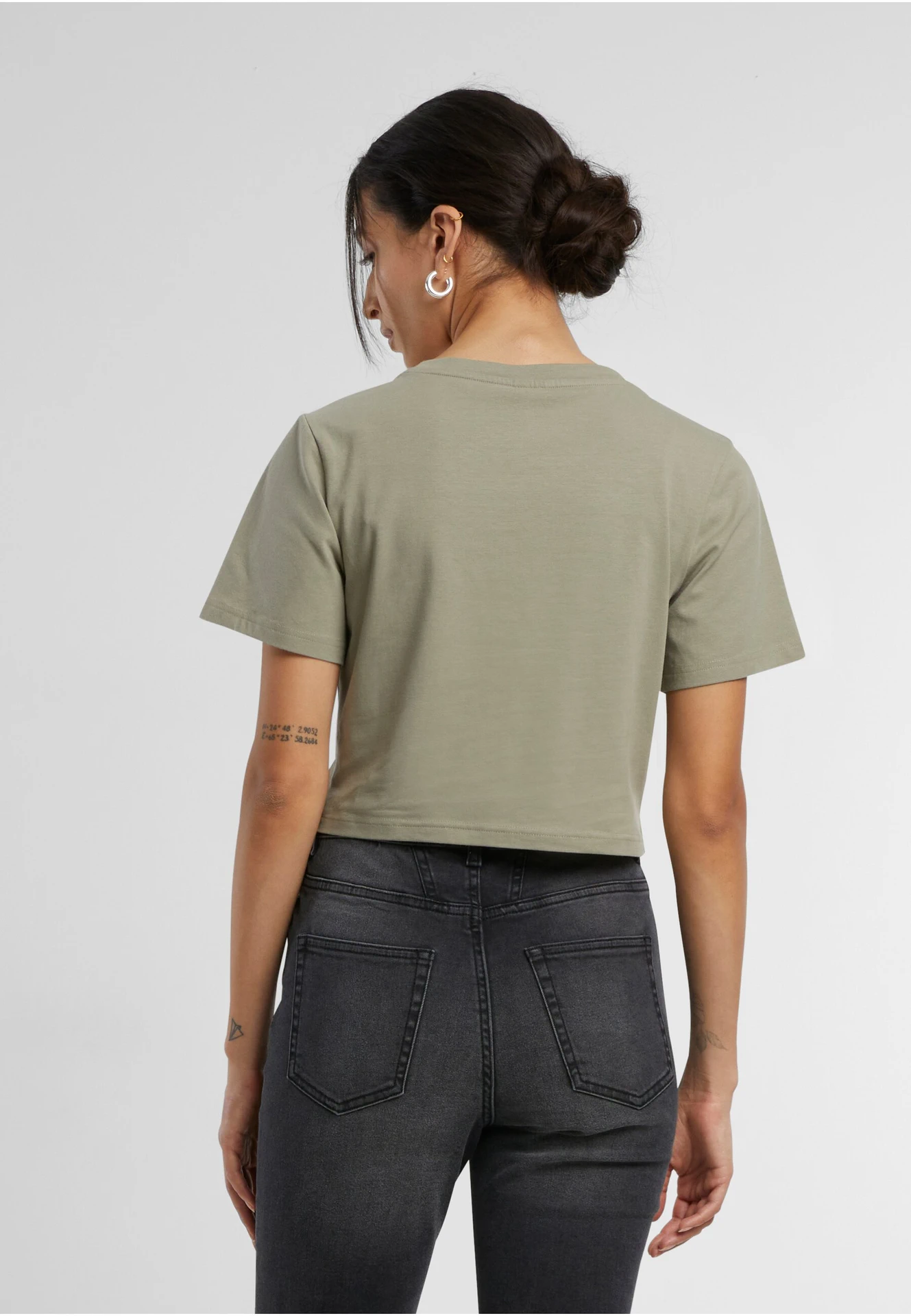 Build Your Brand Ladies Cropped Tee