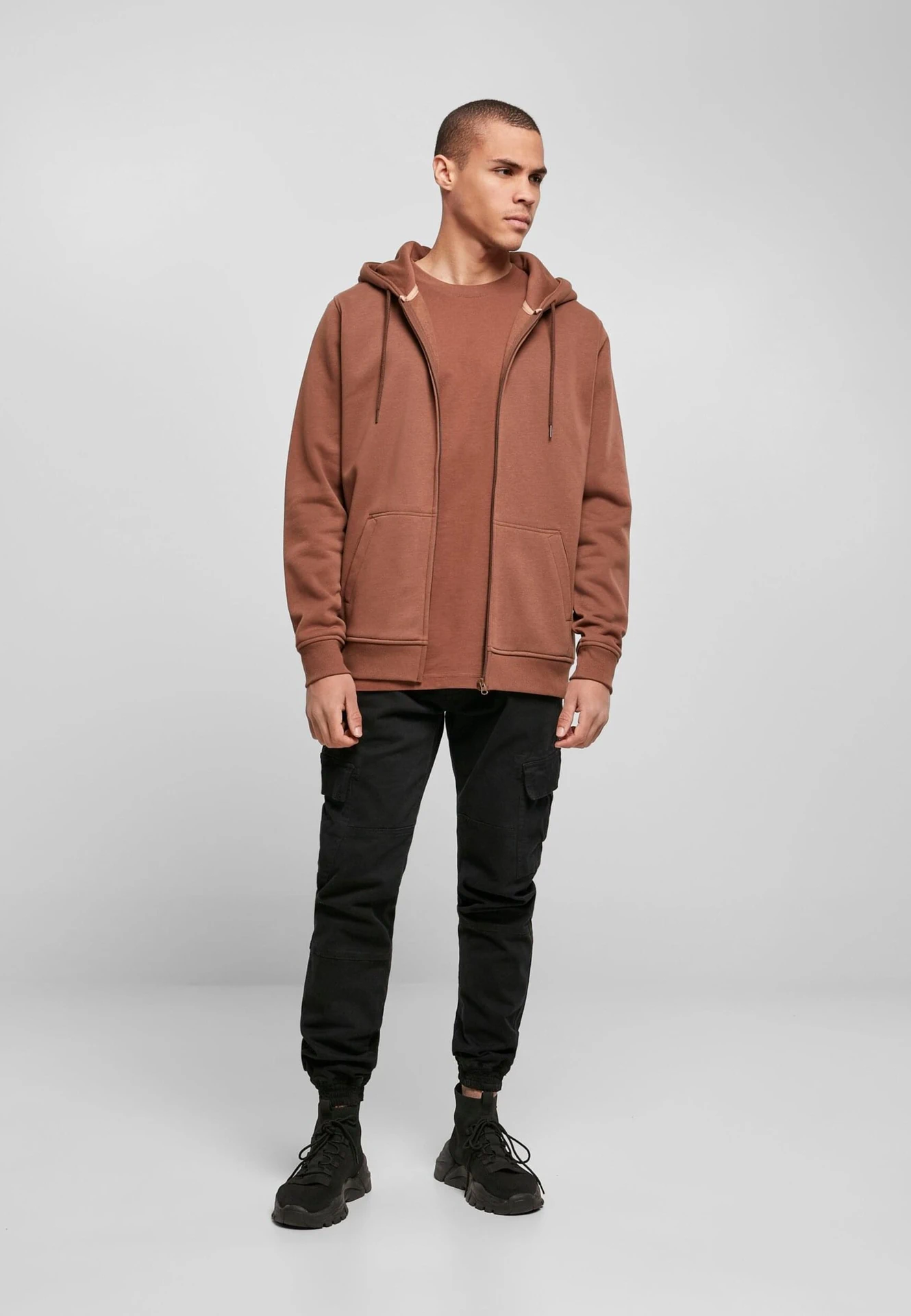 Build Your Brand Heavy Zip Hoody