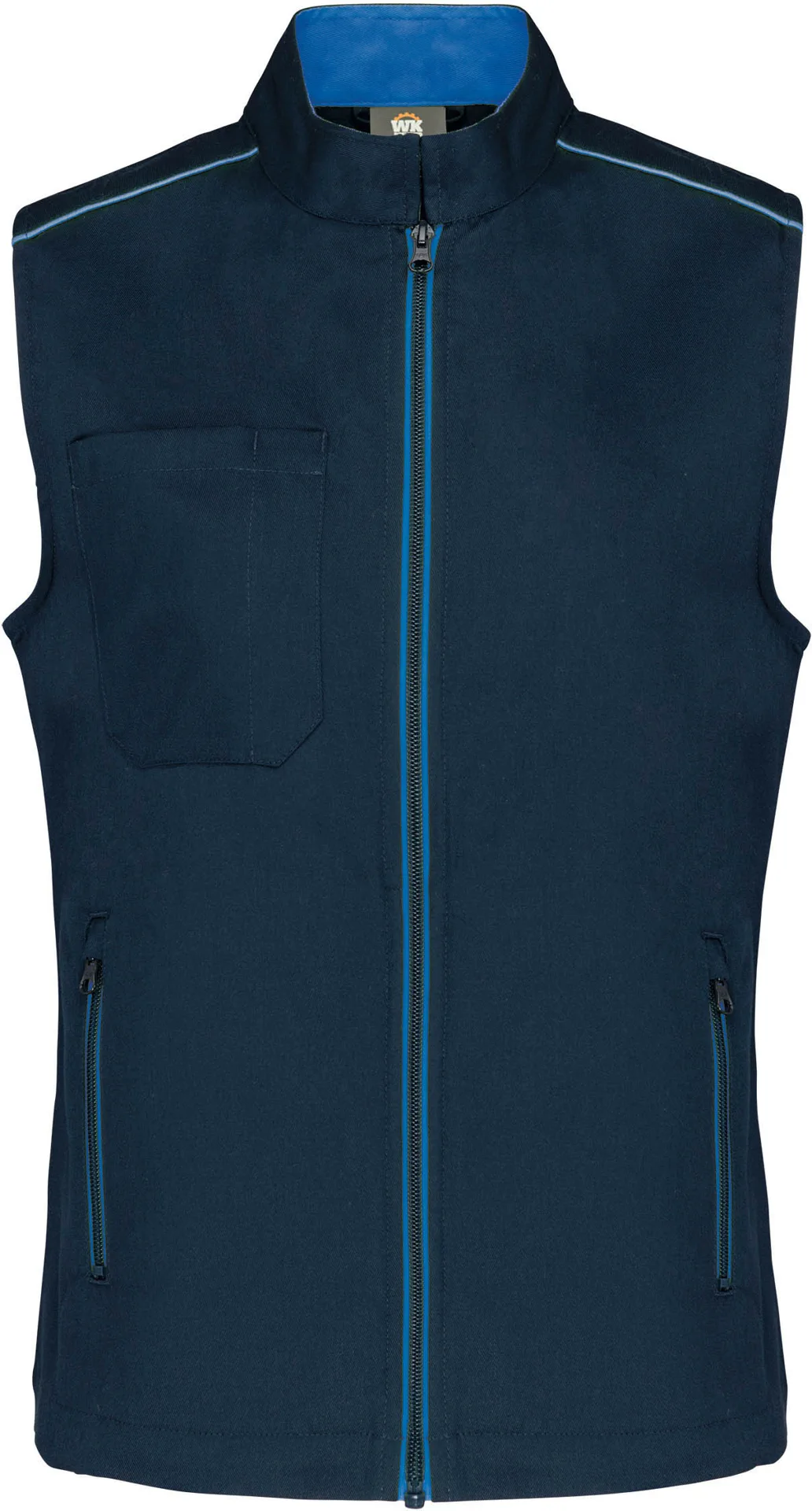 kariban-WK6149-damen-bodywarmer-day-to-day-navy-lightroyalblue-front-3 Kariban Damen Bodywarmer "Day-to-Day"