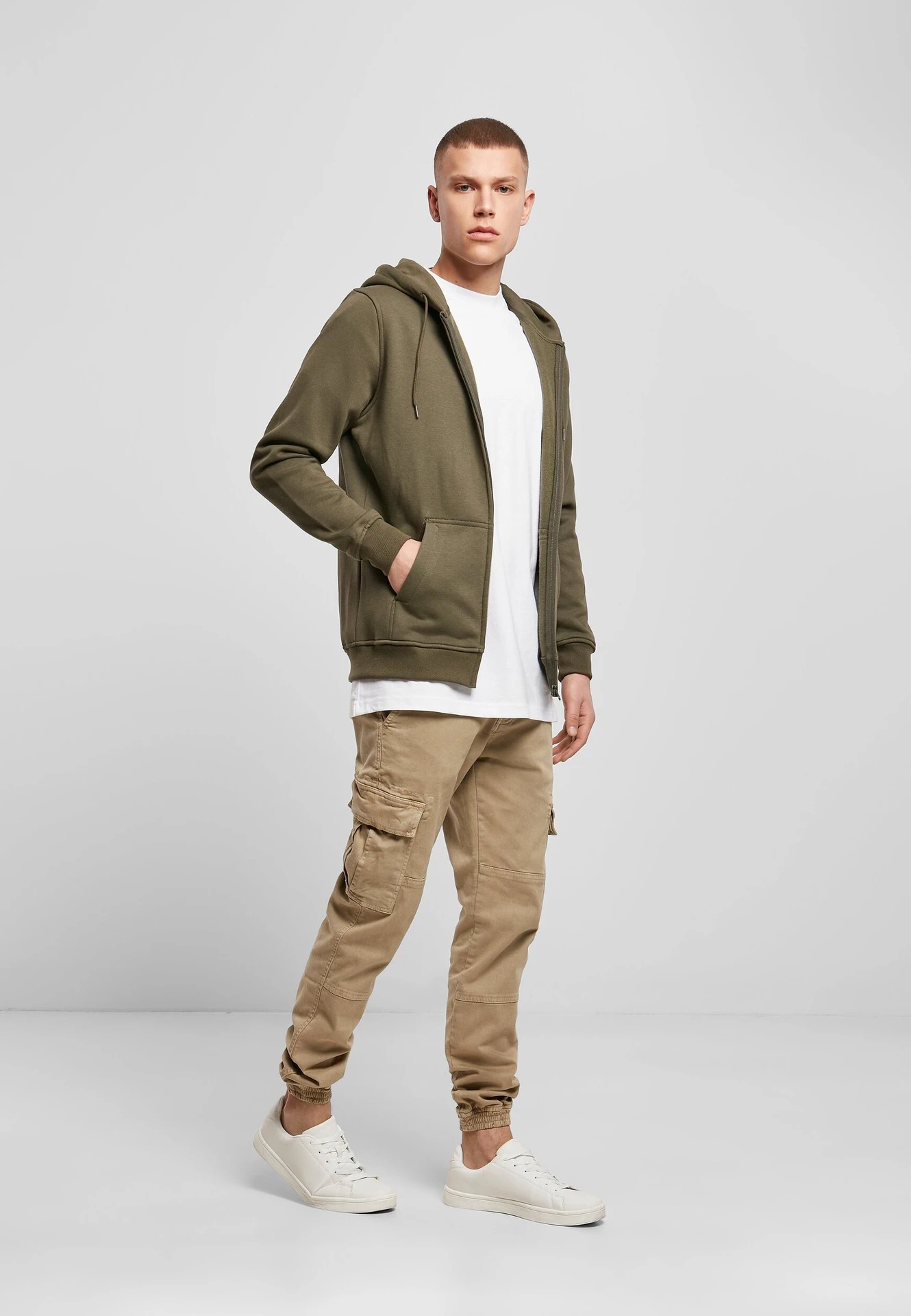Build Your Brand Heavy Zip Hoody