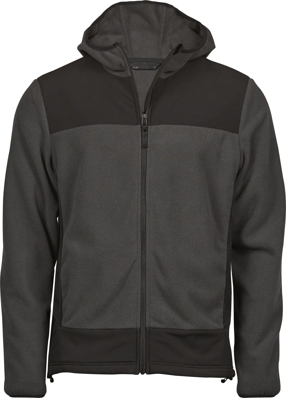 tee-jays-9124-mountain-hooded-fleece-asphalt-black-front-1 Tee Jays Mountain Hooded Fleece