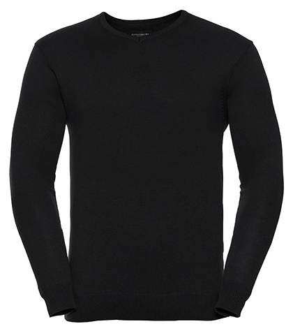 Russell Men`s V-Neck Knitted Pullover