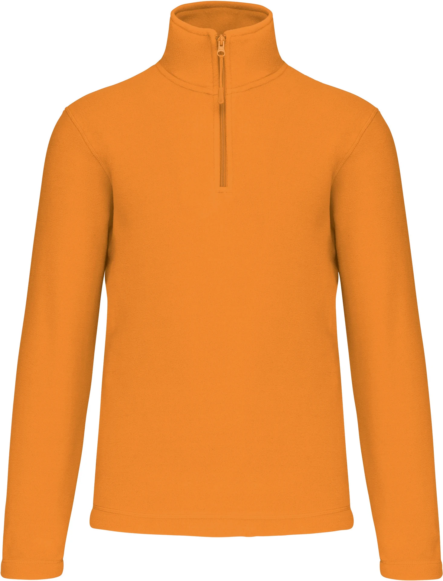 kariban-K912-microfleece-pullover-mit-viertel-zip-enzo-orange-front-3 Kariban Microfleece Pullover mit 1/4 Zip "Enzo"