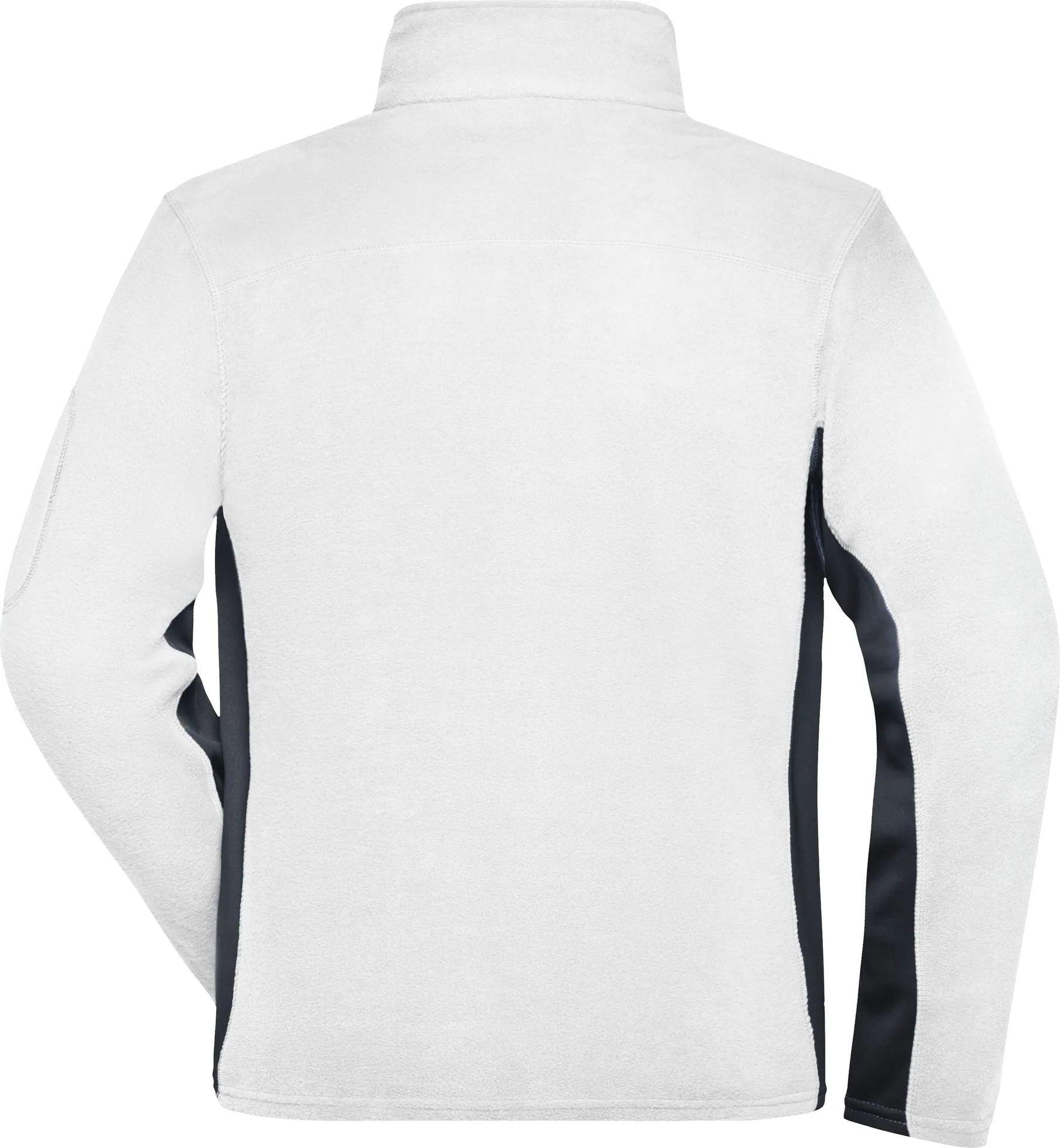 jn842-mens-workwear-fleece-jacket-white-carbon-back-5 James & Nicholson Men's Workwear Fleece Jacket -Strong-
