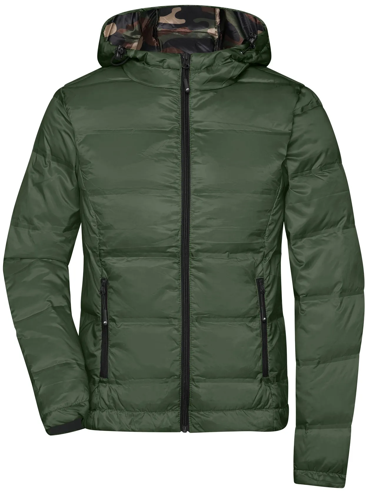 James & Nicholson Ladies Hooded Down Jacket