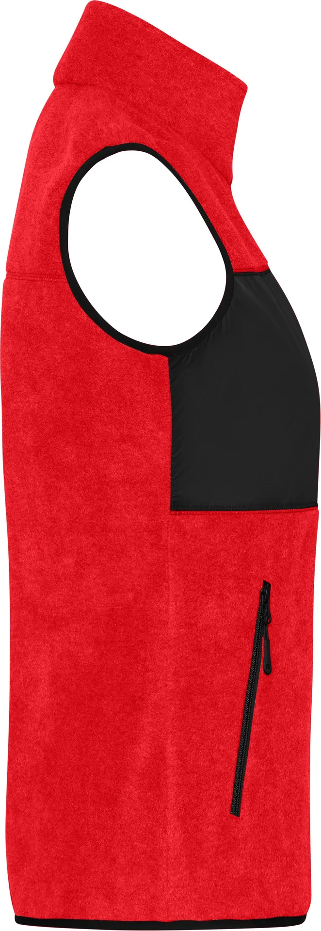 jn1309-ladies-fleece-vest-red-black-right-6 James & Nicholson Ladies´ Fleece Vest
