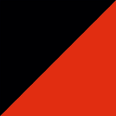 jet black/fire red