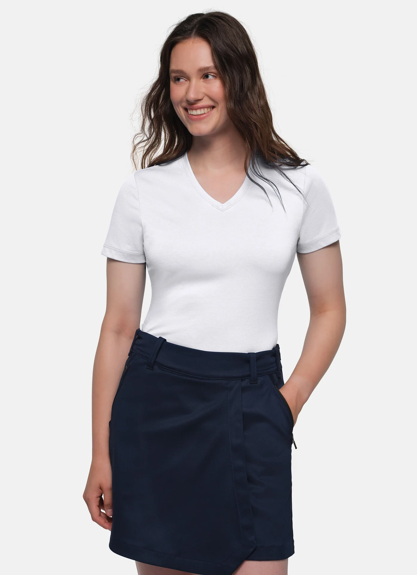 HAKRO Damen-V-Shirt 169 Cotton-Tec