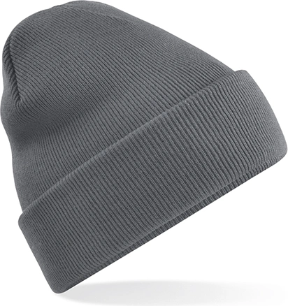 beechfield-b45r-recycled-original-cuffed-beanie-graphitegrey-front-1 Beechfield Recycled Original Cuffed Beanie