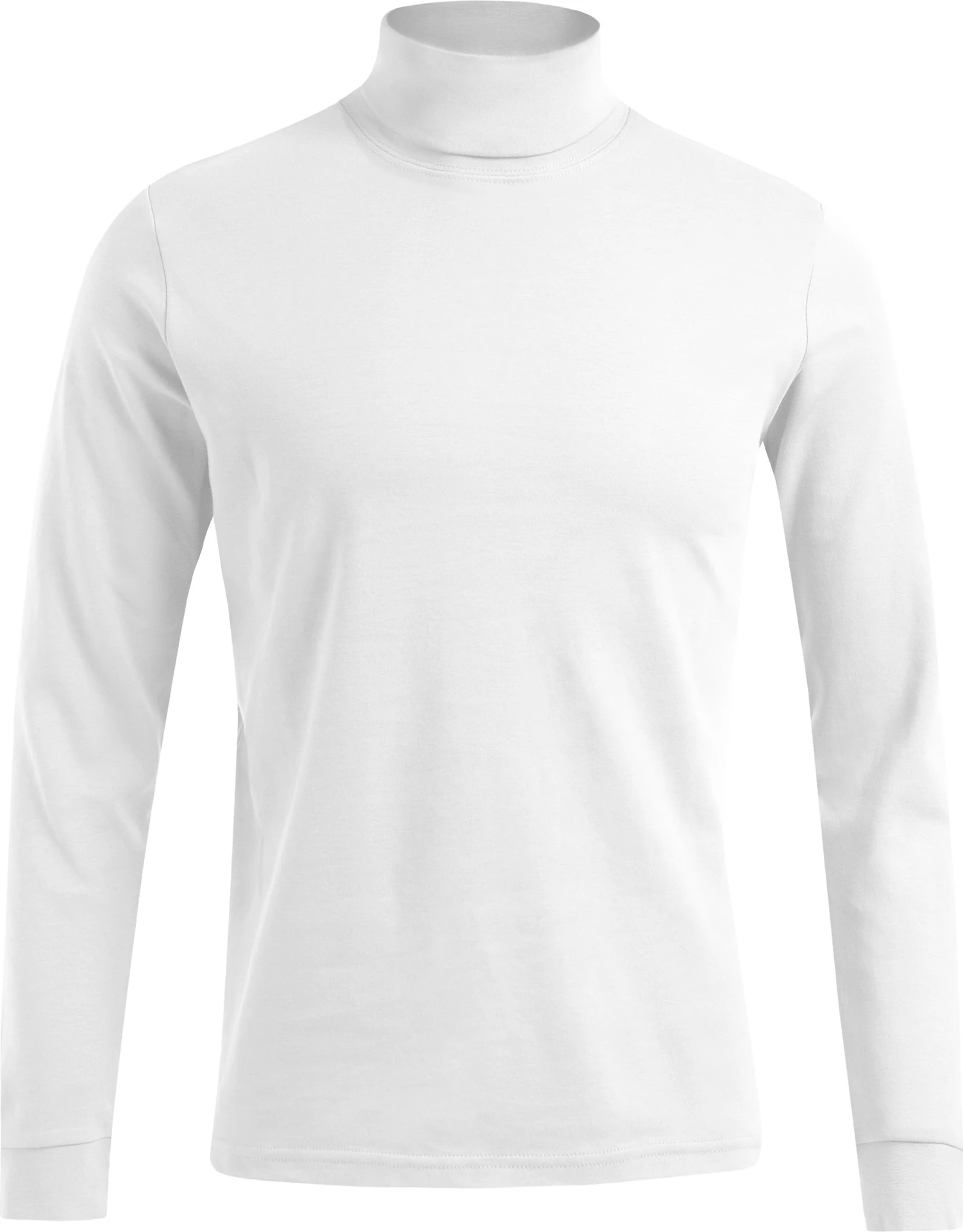 promodoro-3407-mens-turtleneck-t-shirt-long-sleeve-white-front-3 Promodoro Men's Turtleneck-T Long Sleeve