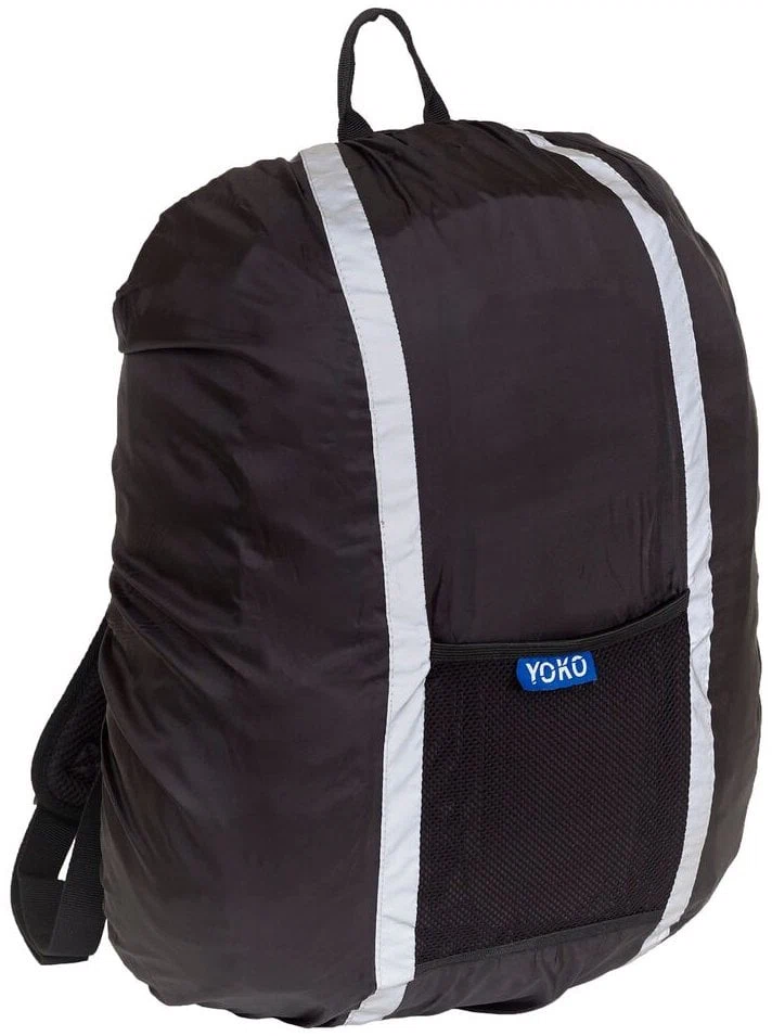 yoko-hvw068-hi-vis-waterproof-backpack-black-front-1 YOKO High Visibility wasserdichte Rucksack-Hülle