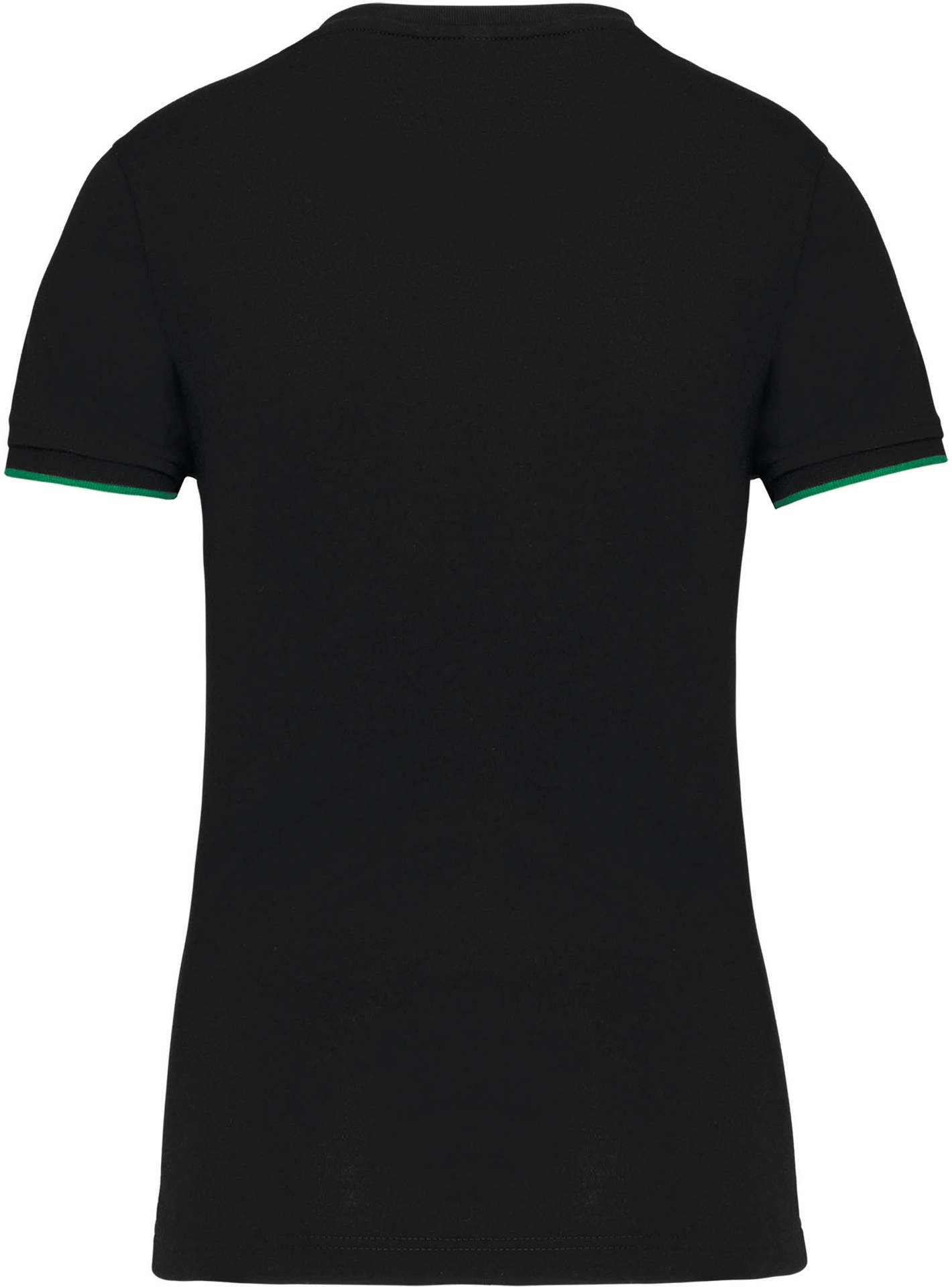 kariban-WK3021-damen-workwear-t-shirt-day-to-day-black-kellygreen-back-6 Kariban Damen Workwear T-Shirt "Day-to-Day"