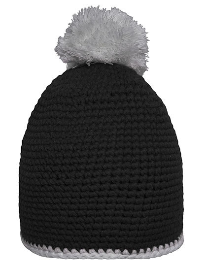 myrtle beach Pompon Hat with Contrast Stripe