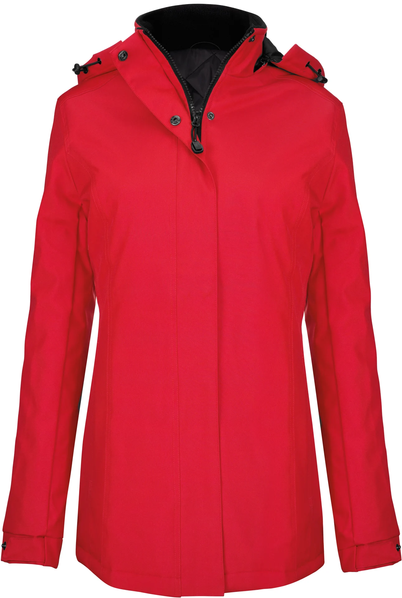 kariban-K6108-damen-parka-red-front-3 Kariban Damen Parka