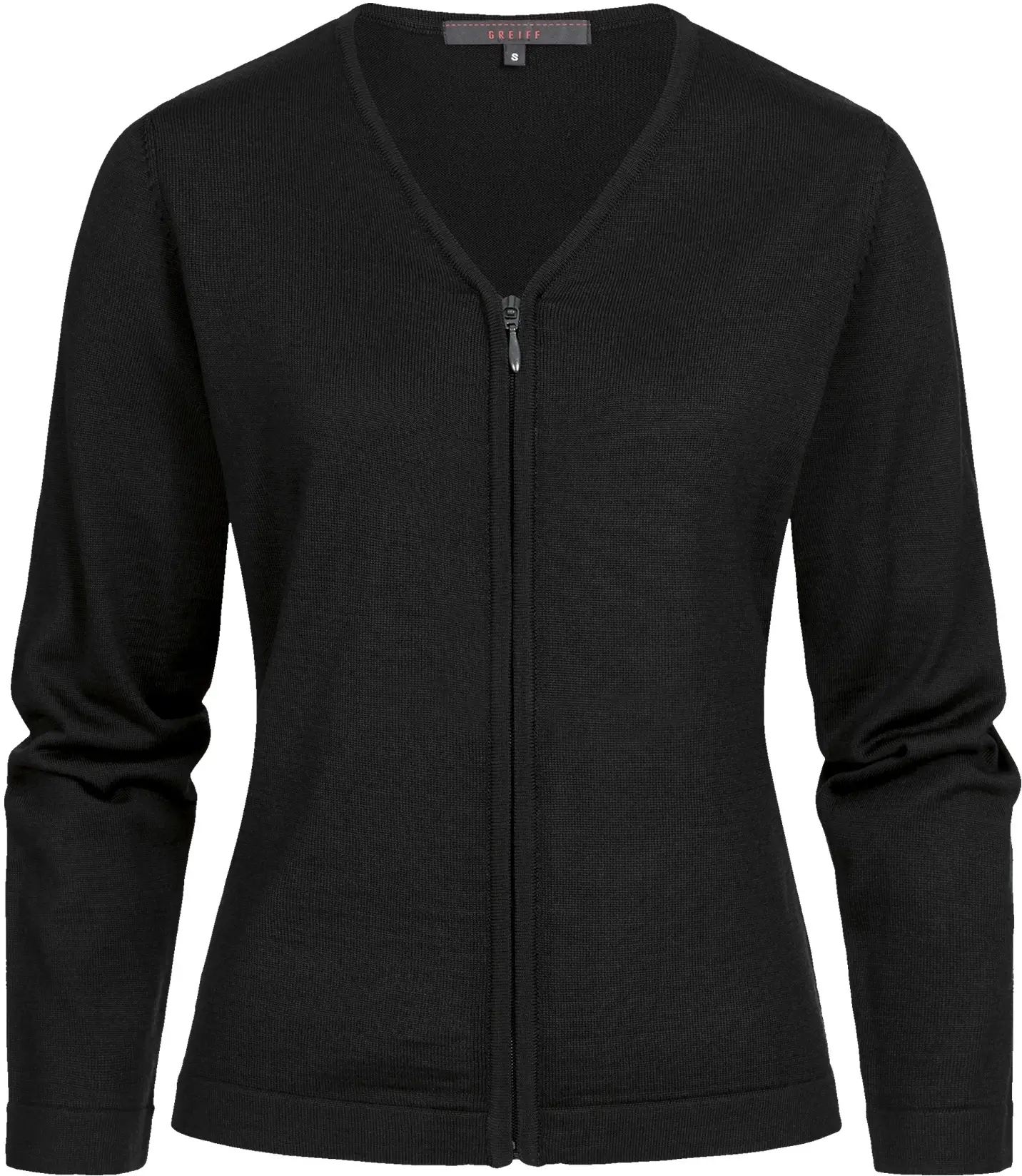 greiff-6052-damen-strickjacke-rf_5050_schwarz-front-2 GREIFF Damen Strickjacke Regular Fit