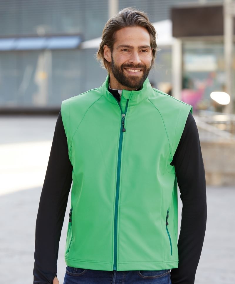 James & Nicholson Men's Stretch Softshell Vest 