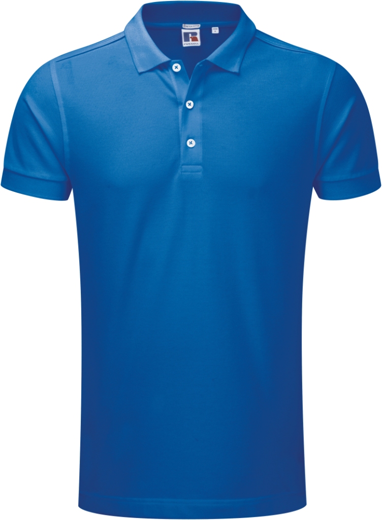 Russell Men`s Fitted Stretch Polo