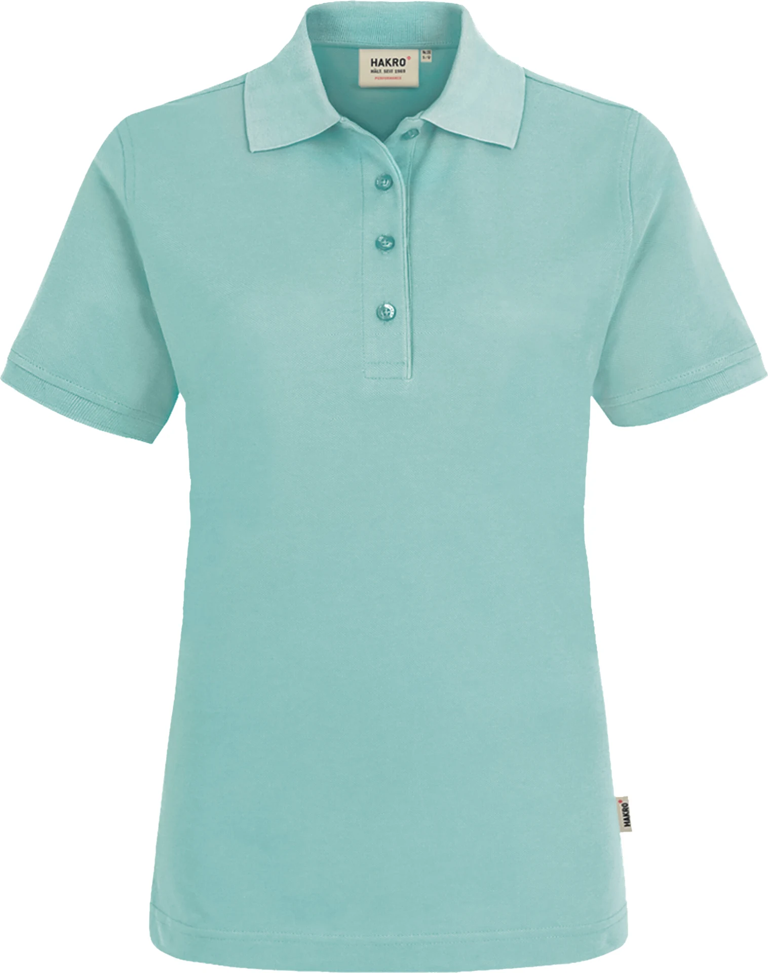 hakro-216-damen-poloshirt-mikralinar-eisgruen-front-1 HAKRO Women-Poloshirt 216 Mikralinar®
