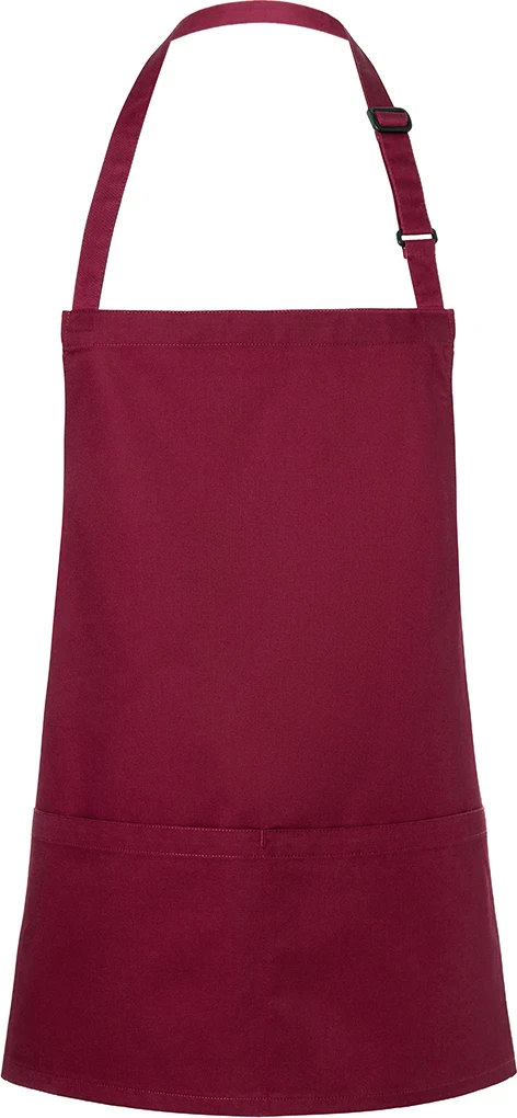 KARLOWSKY kurze Latzschürze Basic mit Schnalle und Tasche