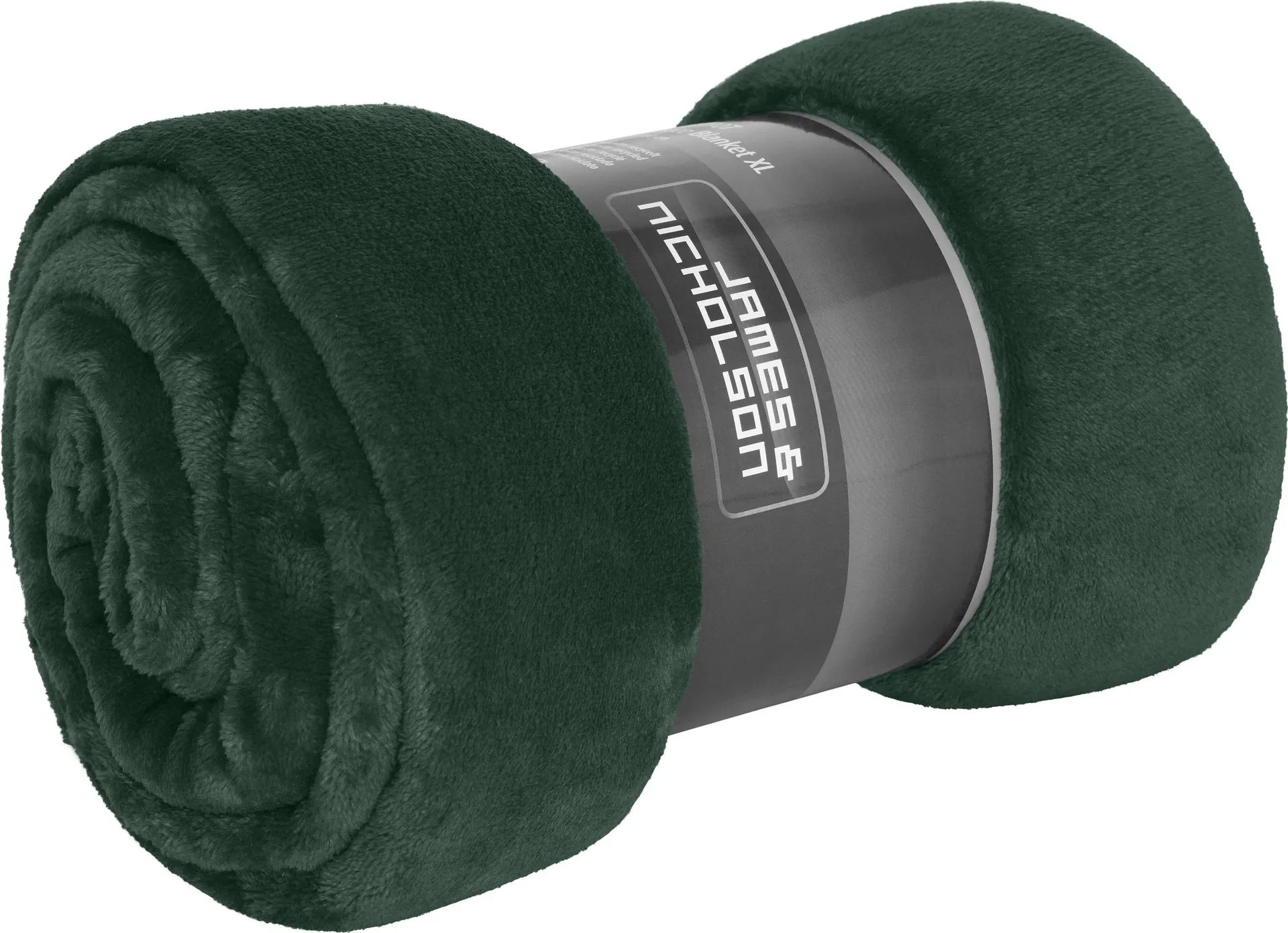 jn1907-microfibre-fleece-blanket-xl-darkgreen-front-3 James & Nicholson Microfibre Fleece Blanket XL