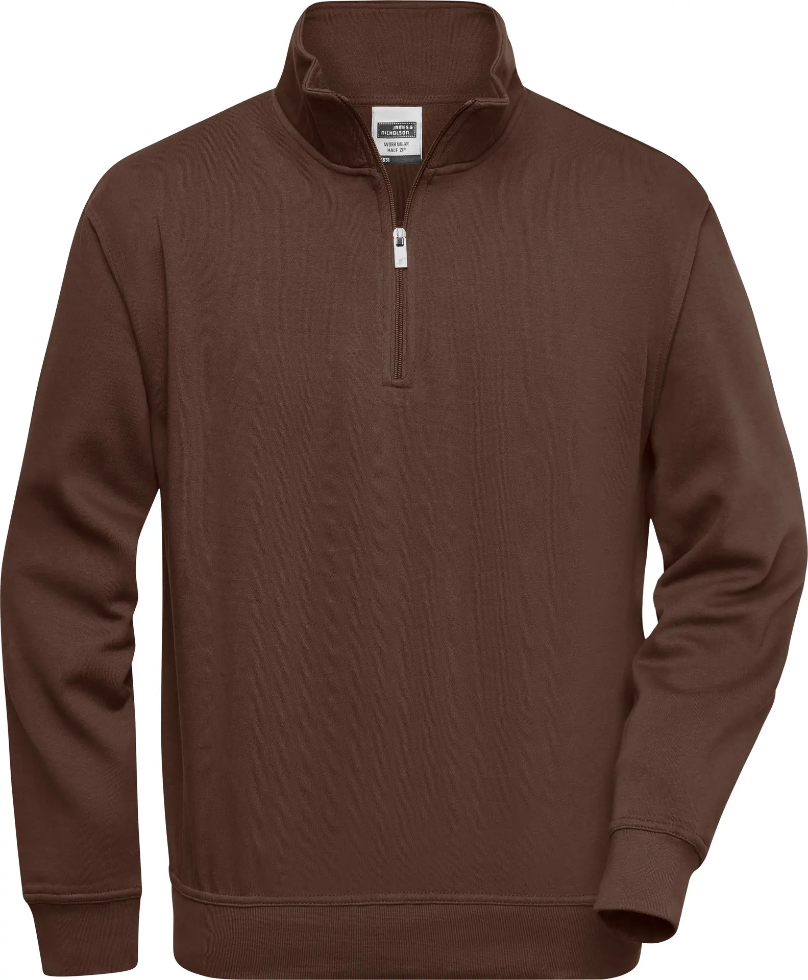 James & Nicholson Workwear Half Zip Sweat
