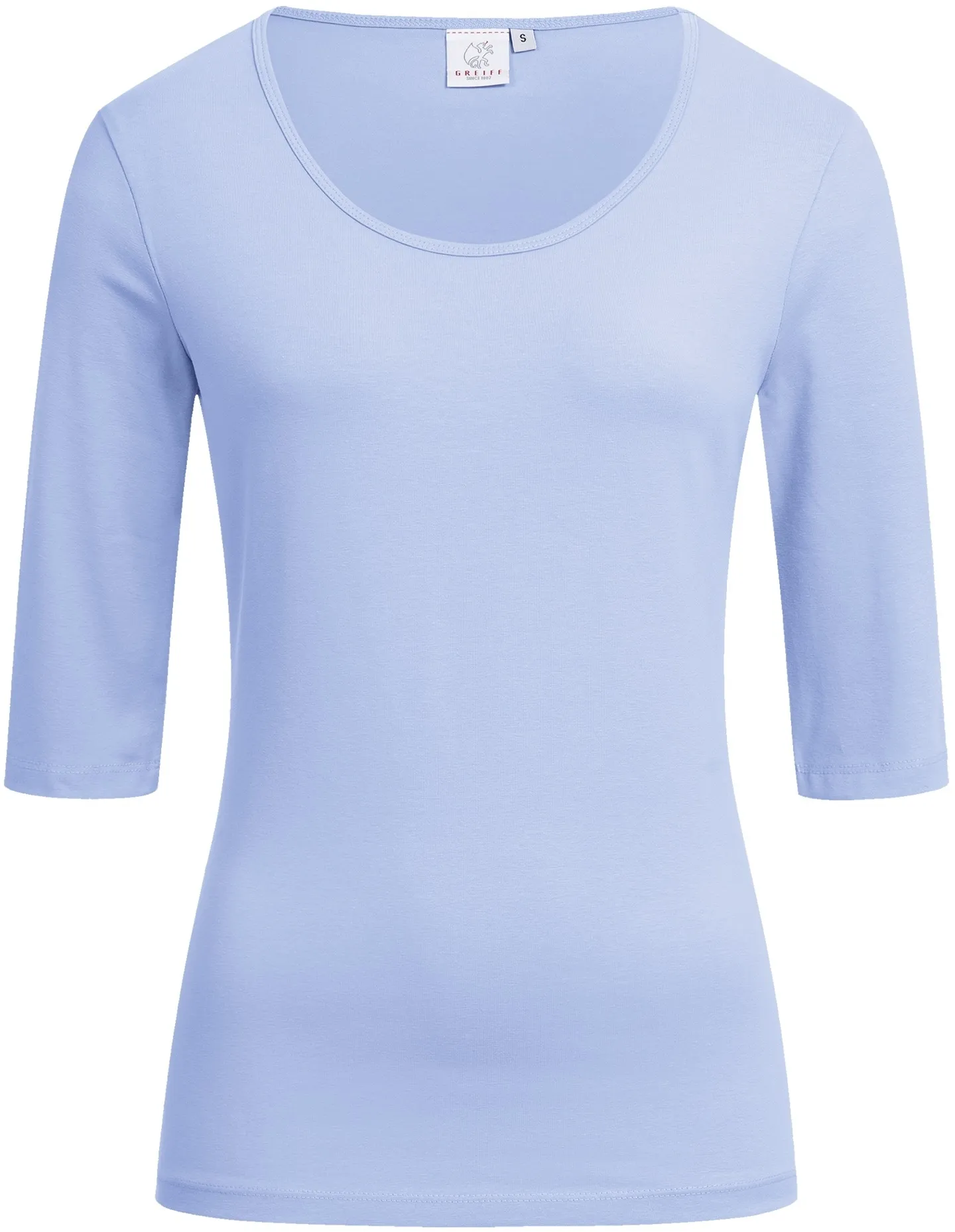 greiff-6680-d-shirt-rundhals-12-rf_1405_hellblau-front-2 GREIFF Damen Shirt halbarm Regular Fit