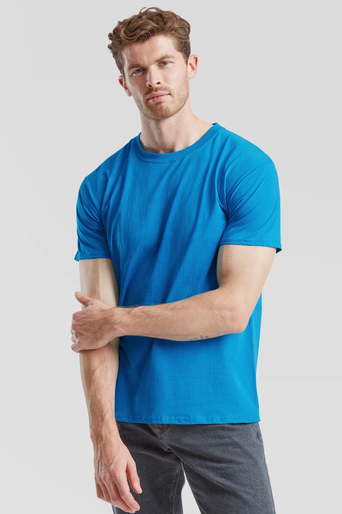 fruit-of-the-loom-61-036-0-valueweight-t-shirt-azureblue-model-0 F.O.L. Valueweight T