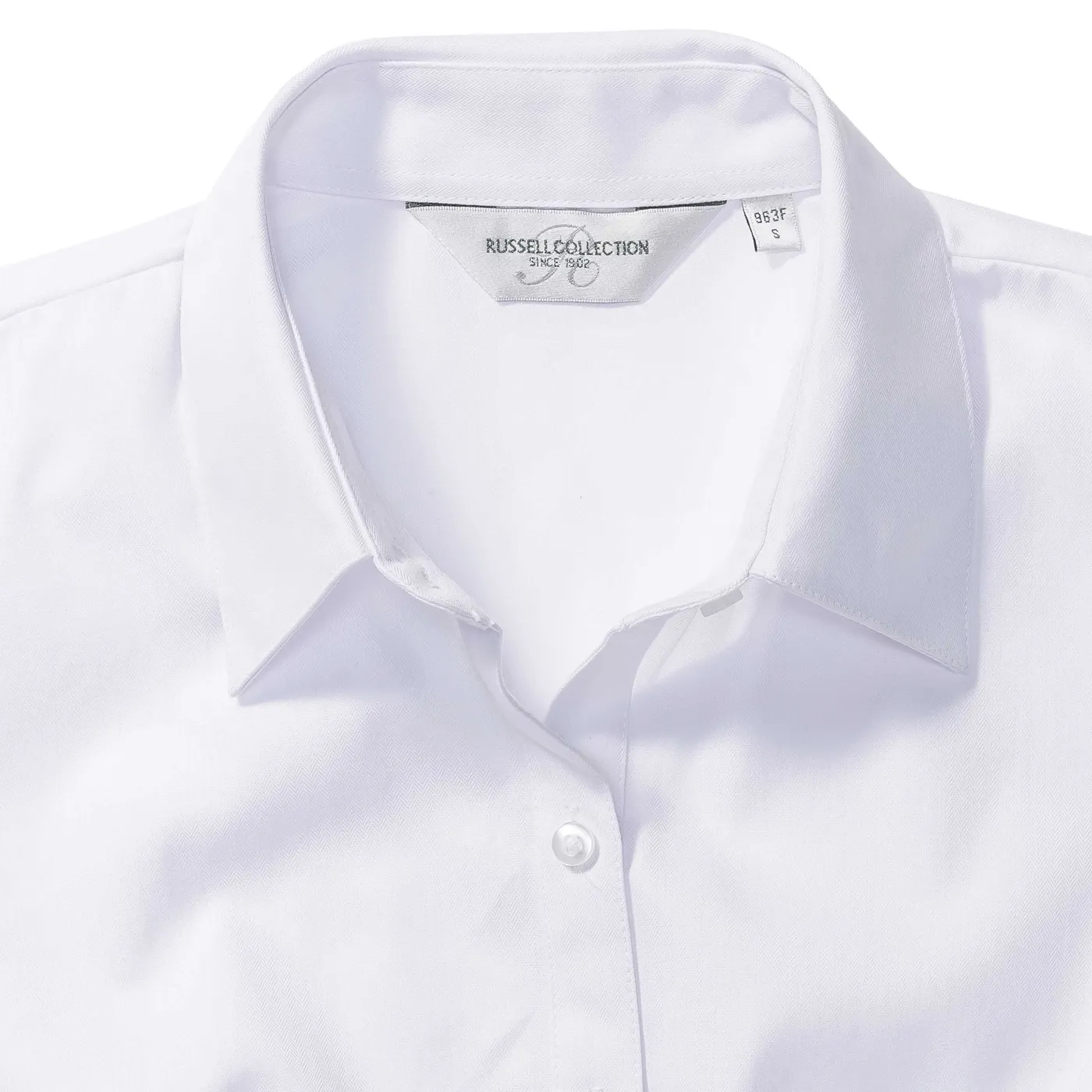 Russell Ladies Short Sleeve Herringbone Shirt