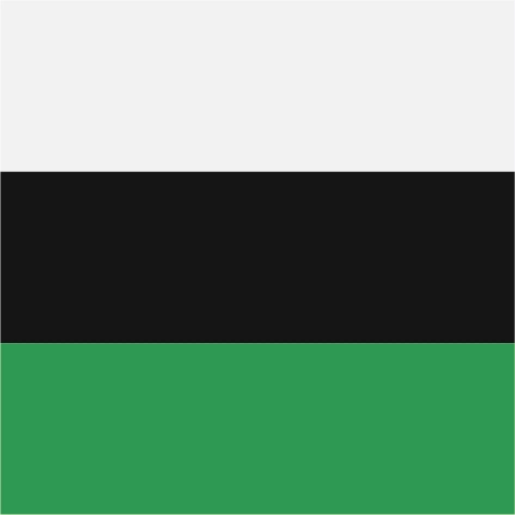 white/black/green
