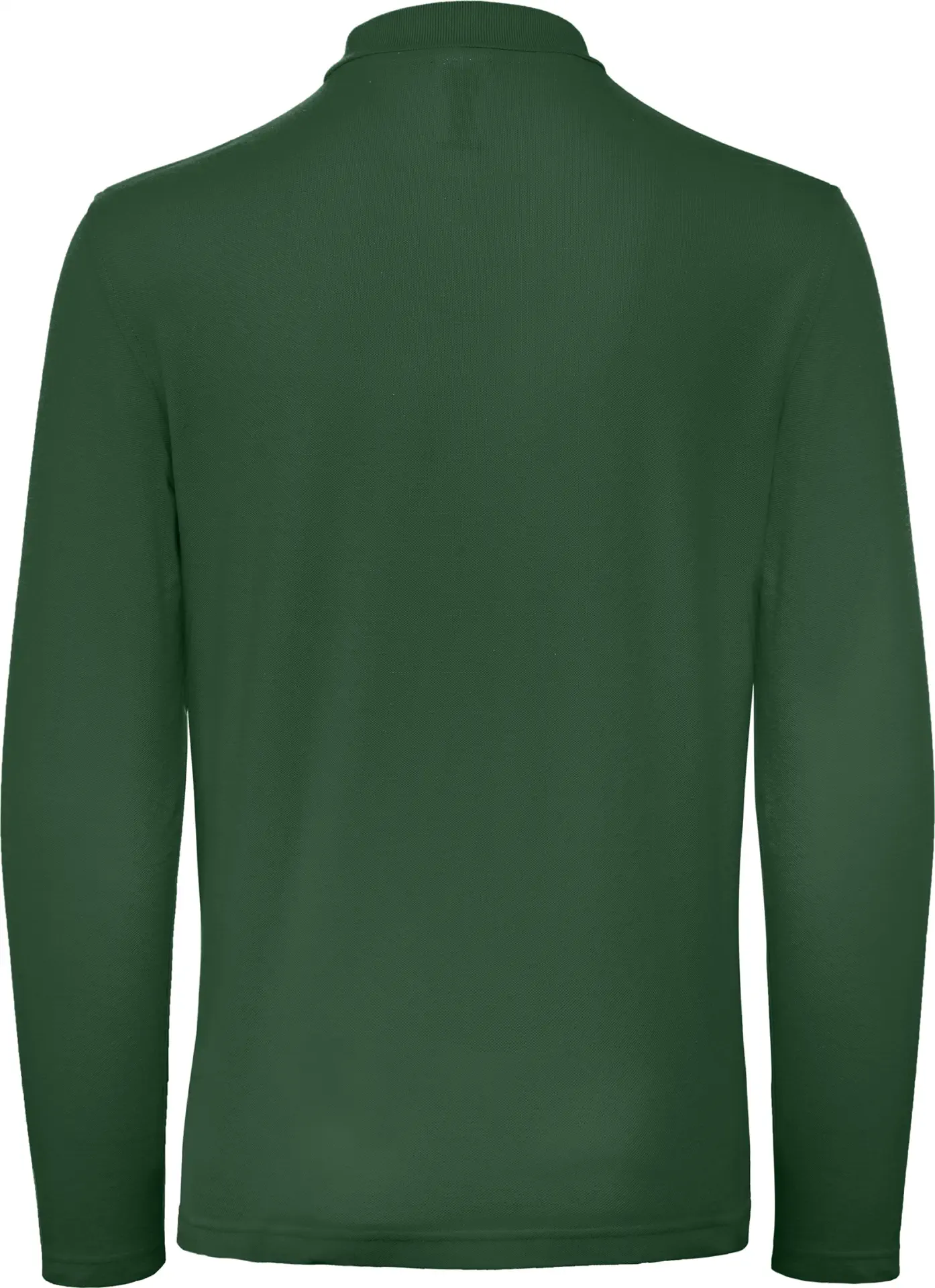 BC-PUI12-ID001-LSL-bottlegreen-2 B&C Long Sleeve Polo ID.001 Men's