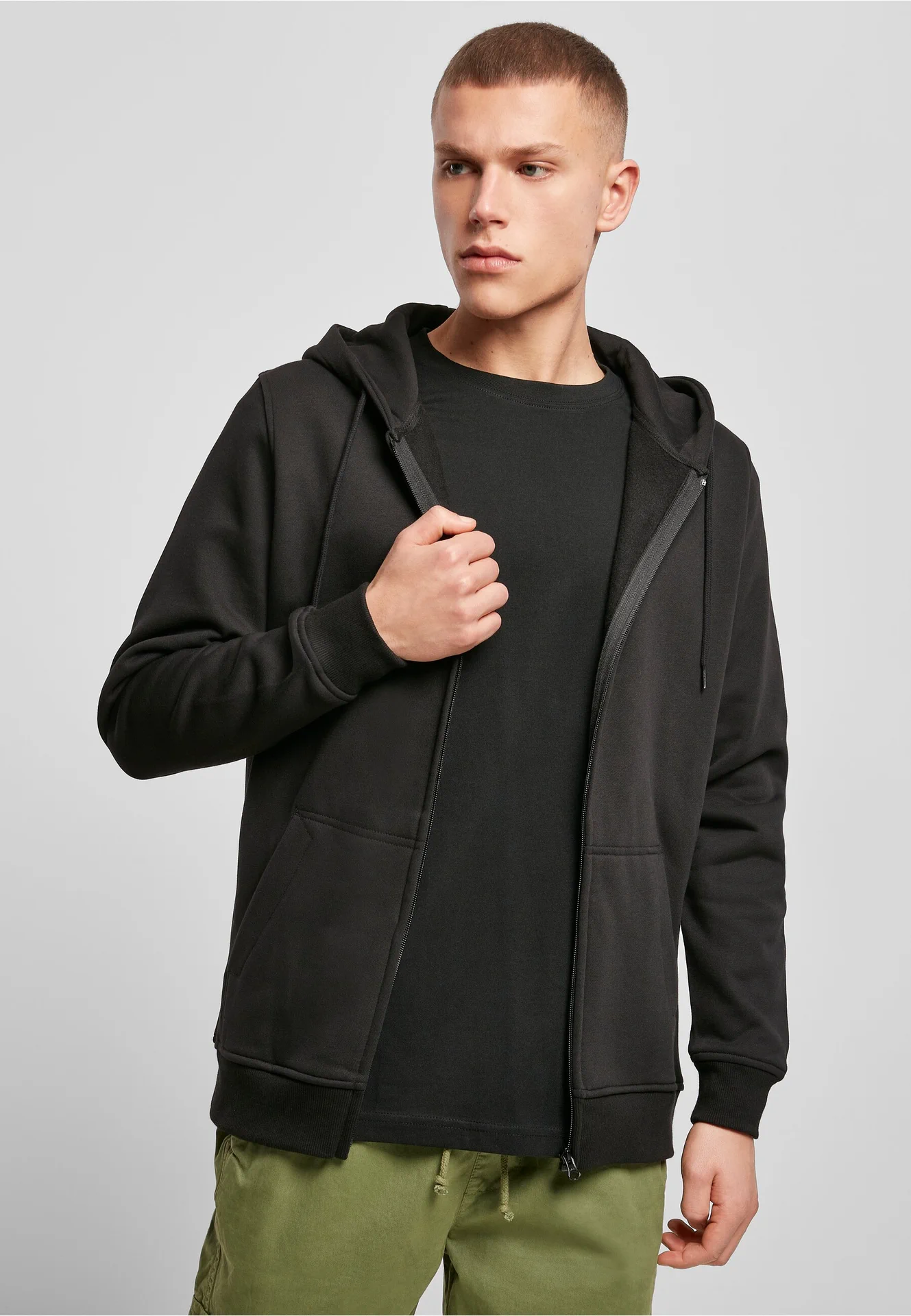 Build Your Brand Heavy Zip Hoody