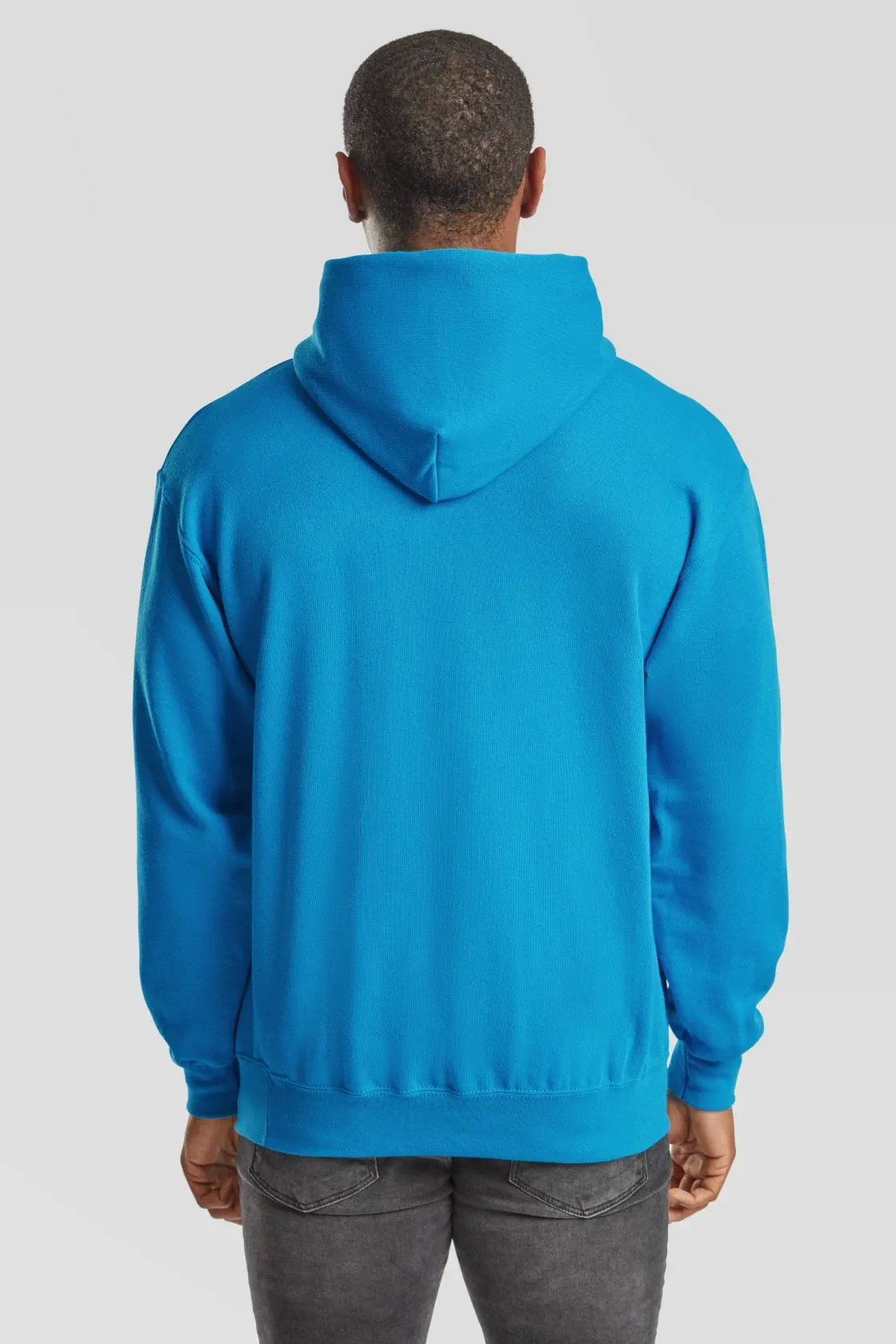 fruit-of-the-loom-62-208-0-classic-hooded-sweatshirt-azureblue-model-2 F.O.L. Classic Hooded Sweat