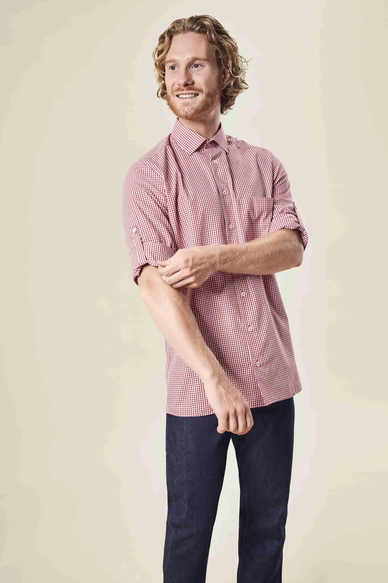 GREIFF Herren Hemd vichy karo BASIC Regular Fit