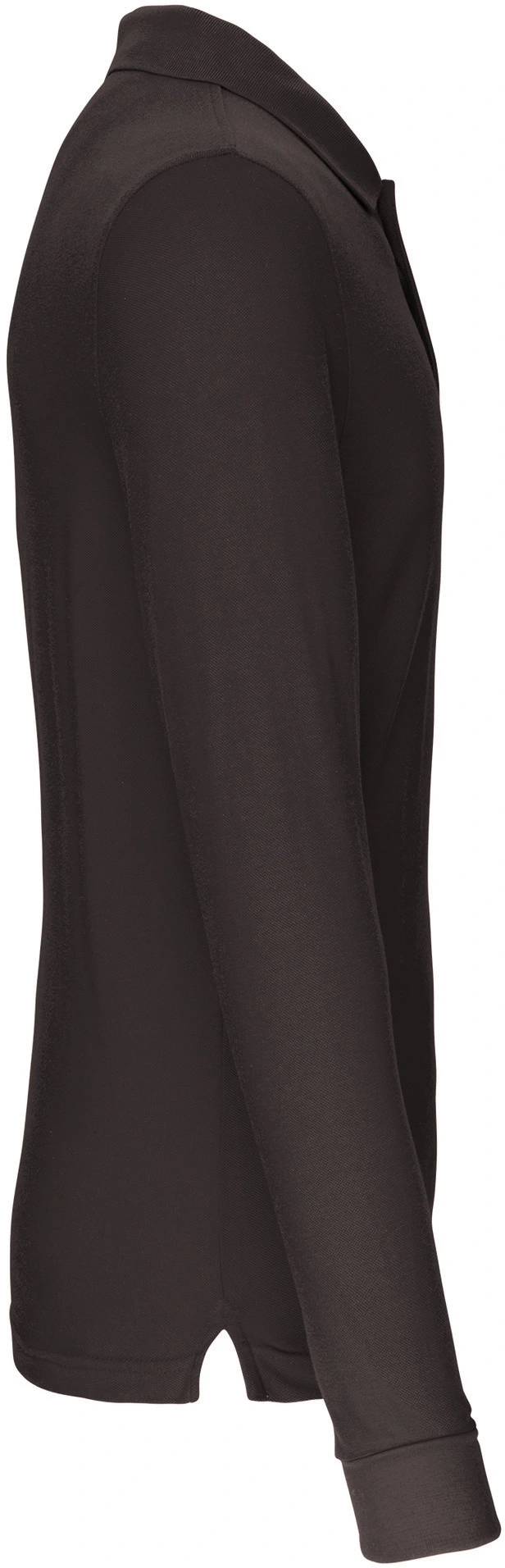 kariban-K243-herren-pique-polo-langarm-darkgrey-right-5 Kariban Herren Piqué Polo langarm