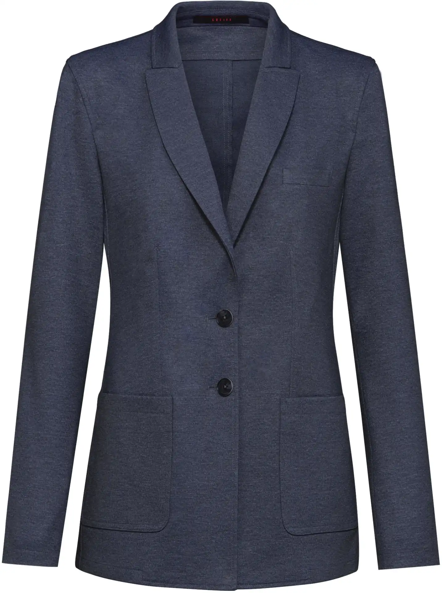 greiff-1449-damen-jerseylangblazer-rf_2125_blau-meliert-front-2 GREIFF Damen Jerseylangblazer CASUAL Regular Fit