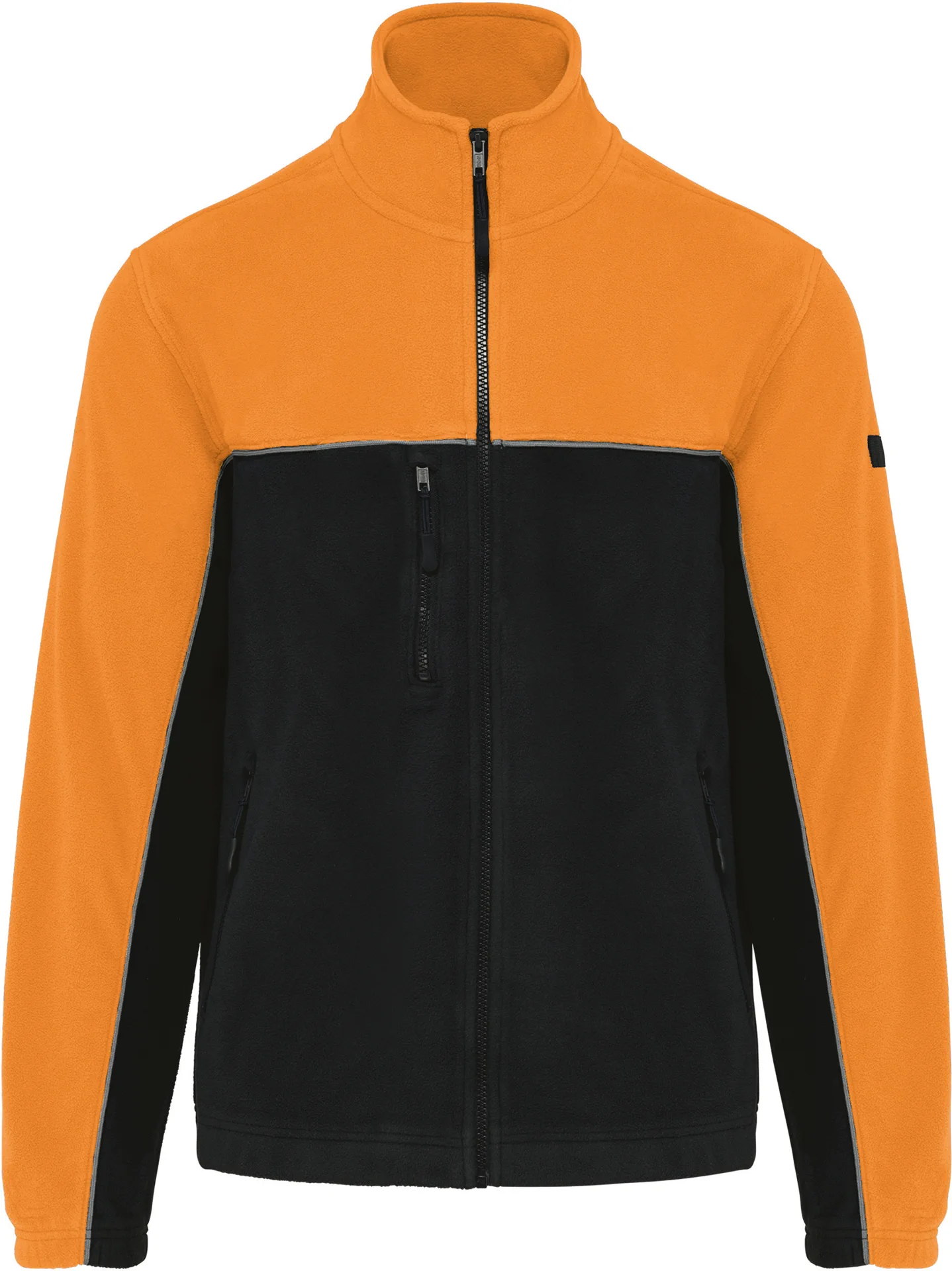 black/orange
