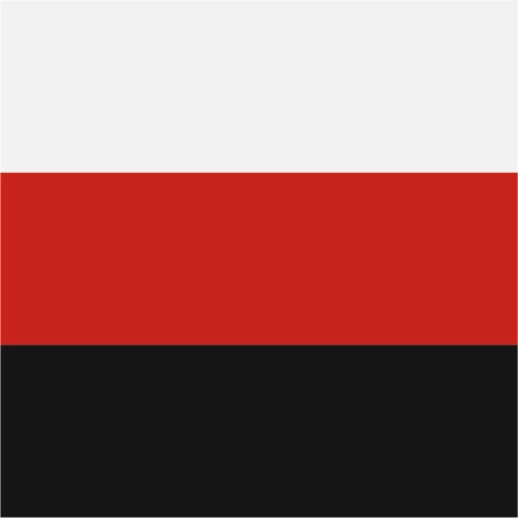 white/red/black