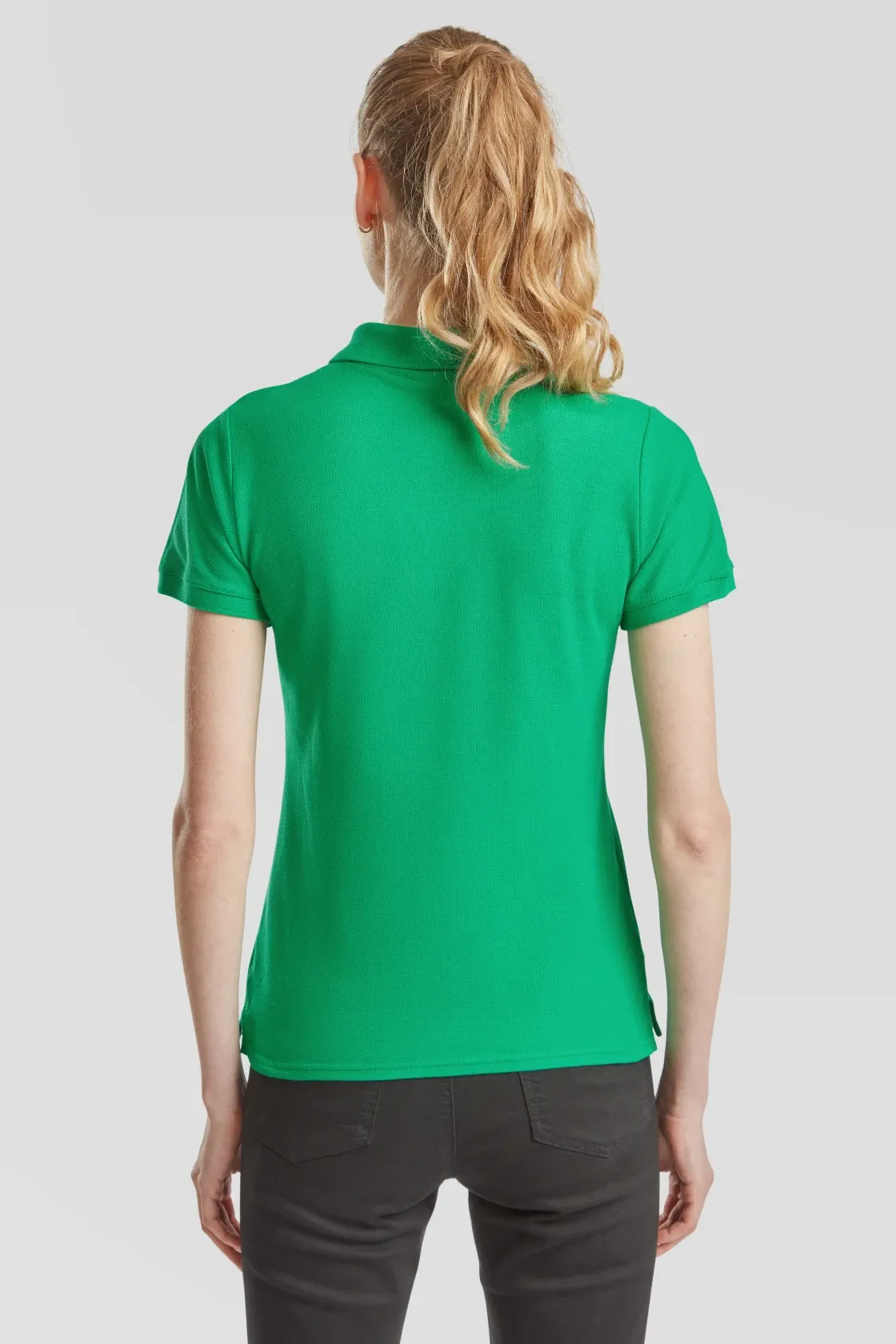fruit-of-the-loom-63-030-0-ladies-premium-poloshirt-kellygreen-model-2 F.O.L. Lady-Fit Premium Polo