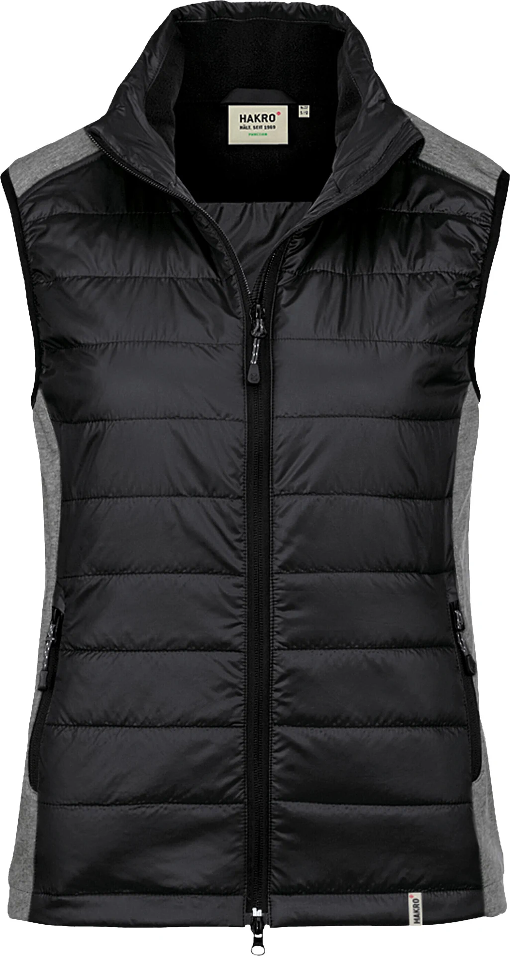 hakro-264-damen-hybridweste-contrast-schwarz-front-1 HAKRO Damen-Hybridweste 264 Alabama