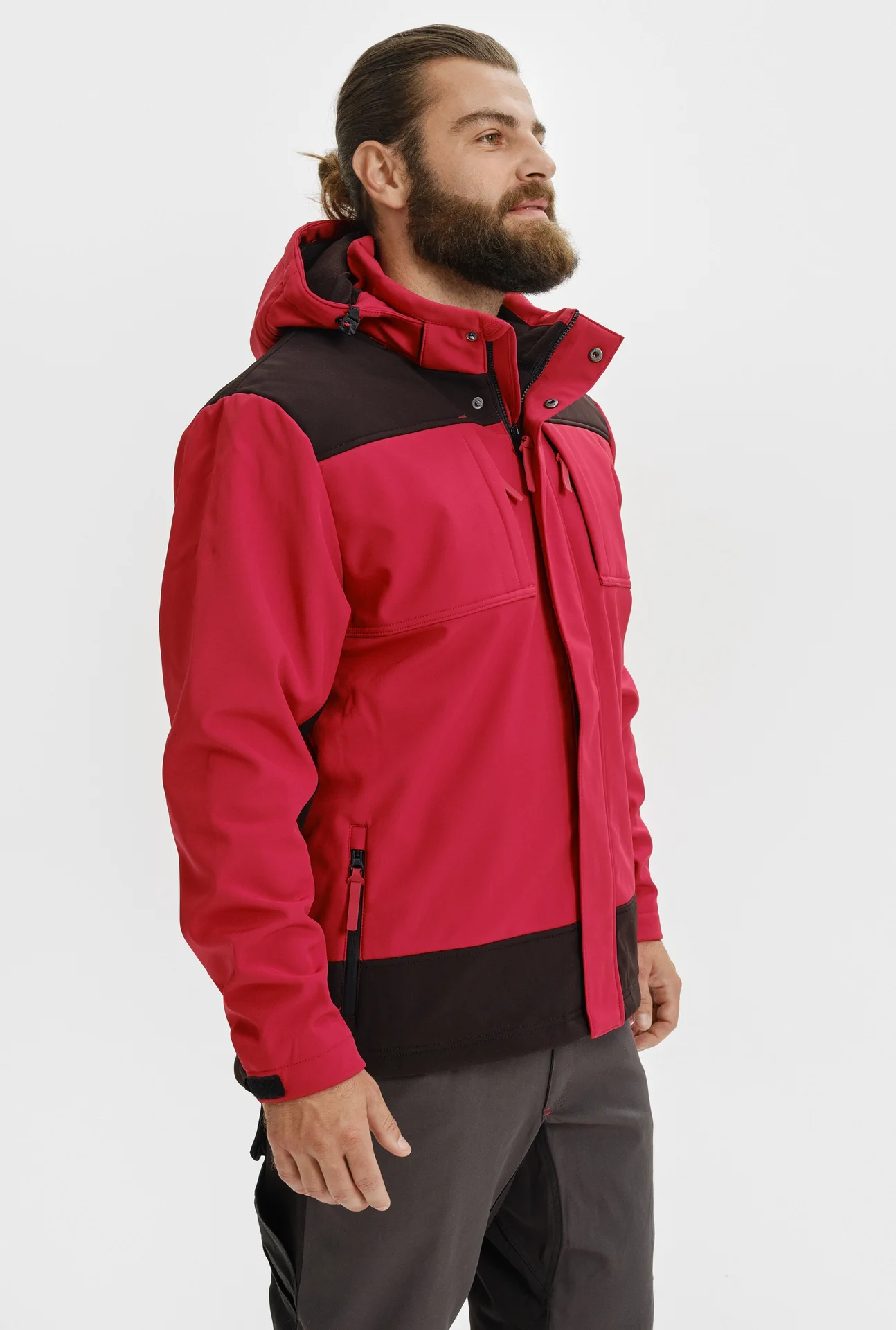 rimeck-w55-winter-softshell-jacke-vertex-marlbororot-model-1 VERTEX Winter Softshelljacke W55