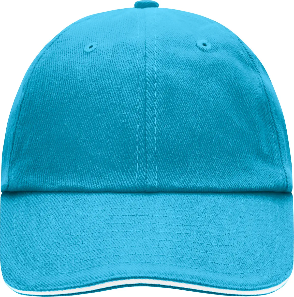 daiber-mb6112-6-panel-raver-sandwich-cap-turquoise-white-front-3 daiber 6-Panel Raver Sandwich Cap