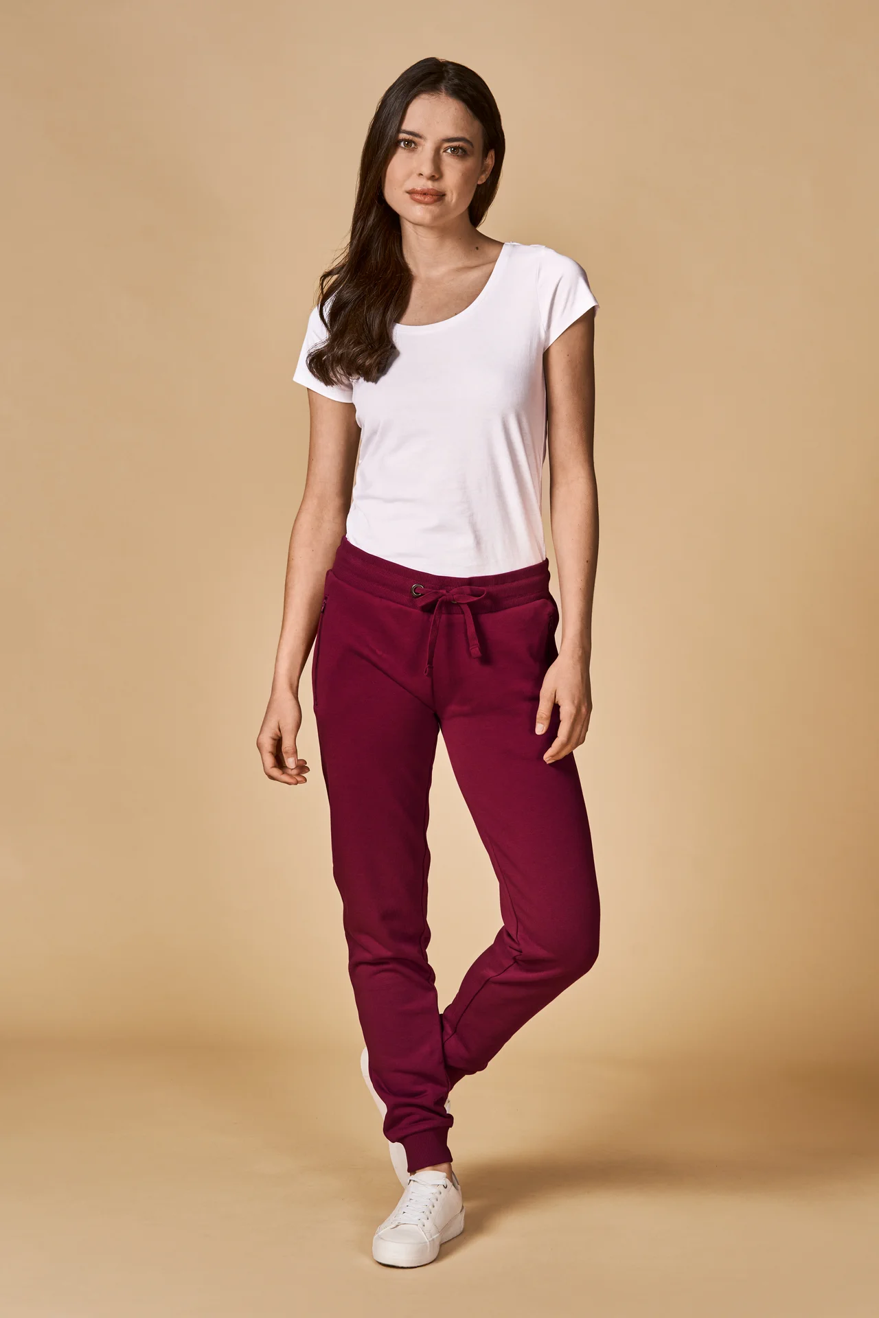 promodoro-1700-womens-pants-berry-model-1 promodoro Women's Pants
