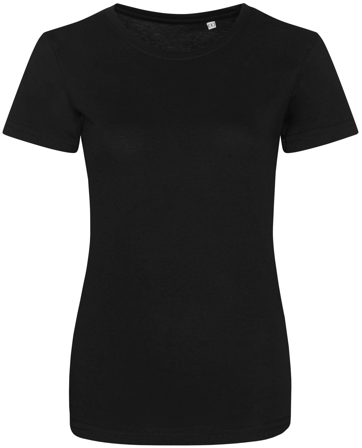 justts-jt001f-womens-tri-blend-t-shirt-black-front-1 Just Ts Women's Tri-Blend T