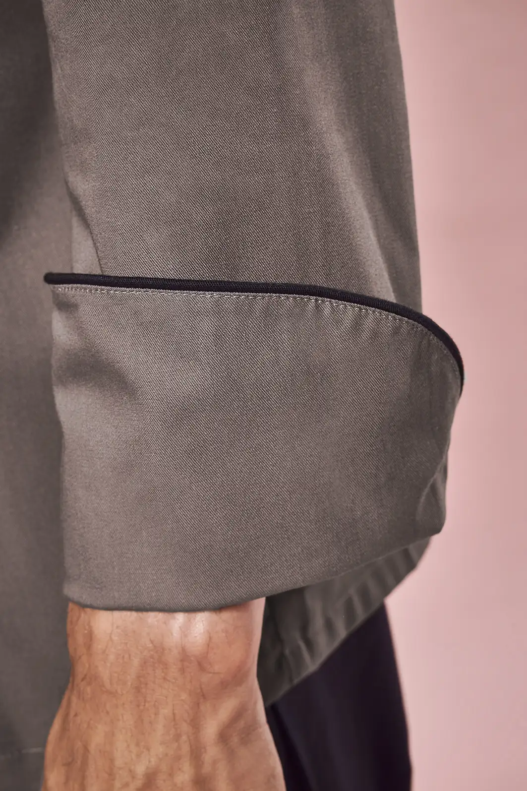 GREIFF Kochjacke mit Paspelierung Regular Fit